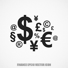 Image showing Finance vector Finance Symbol icon. Modern flat design.