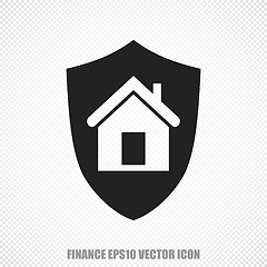 Image showing Business vector Shield icon. Modern flat design.