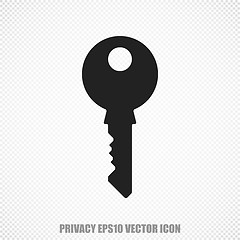 Image showing Privacy vector Key icon. Modern flat design.