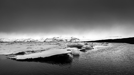 Image showing Icebergs at glacier lagoon 