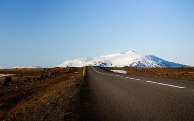 Image showing Long hard road