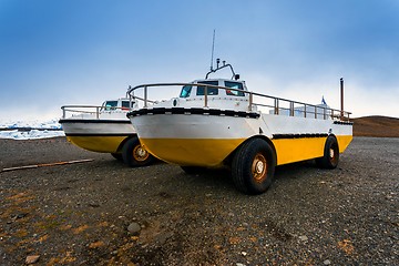 Image showing Amphibian vehicle closeup