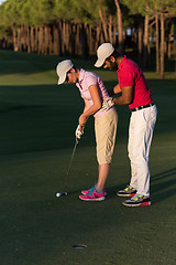 Image showing golf instructions