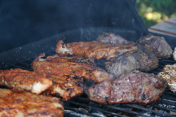 Image showing Food on Grill
