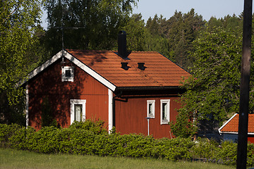 Image showing red summer cottage