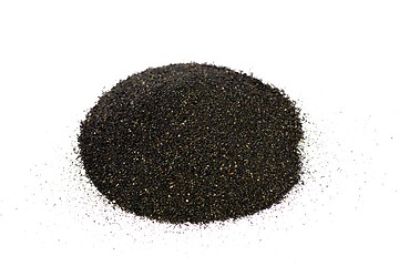 Image showing Pile of Black islandic sand