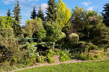 Image showing Beautiful spring garden design