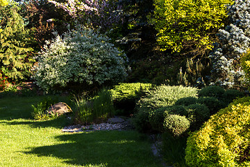 Image showing Beautiful spring garden design