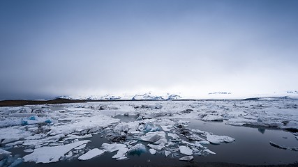 Image showing Icebergs at glacier lagoon 