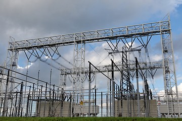 Image showing High voltage electric station