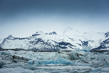 Image showing Icebergs at glacier lagoon 