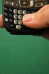 Image showing Thumb typing