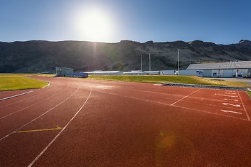 Image showing Running track outdoors