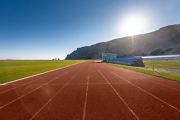 Image showing Running track outdoors