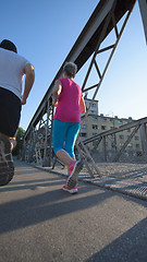 Image showing couple jogging