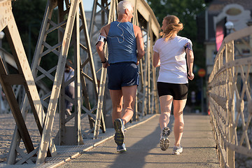 Image showing couple jogging