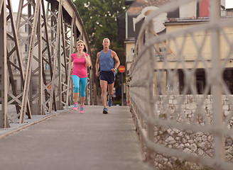 Image showing couple jogging