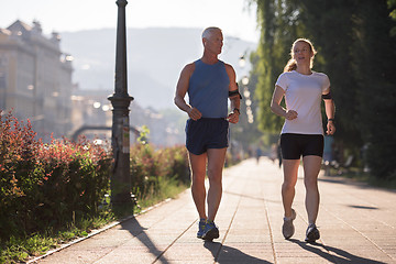 Image showing couple jogging