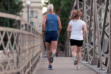 Image showing couple jogging