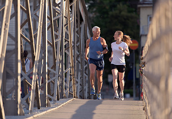 Image showing couple jogging