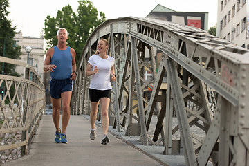 Image showing couple jogging