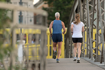 Image showing couple jogging