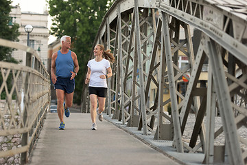 Image showing couple jogging