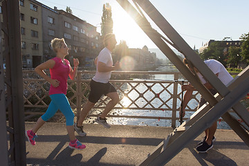 Image showing couple jogging