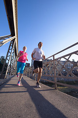 Image showing couple jogging