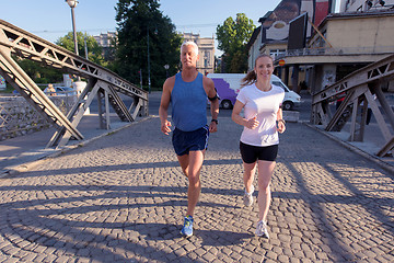 Image showing couple jogging