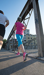 Image showing couple jogging