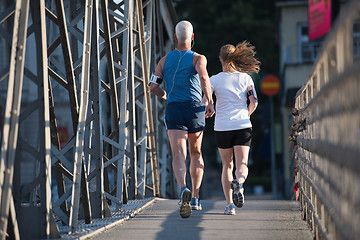 Image showing couple jogging