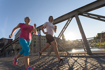 Image showing couple jogging