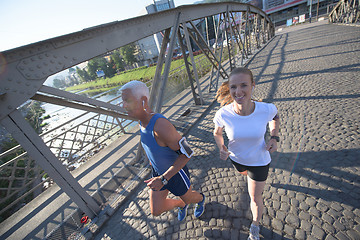 Image showing couple jogging