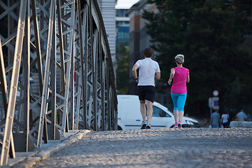 Image showing couple jogging