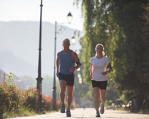 Image showing couple jogging