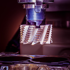 Image showing Metalworking CNC milling machine.