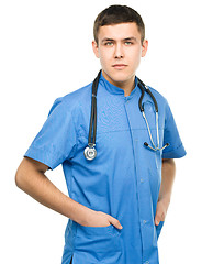 Image showing Portrait of a young surgeon