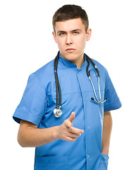 Image showing Portrait of a young surgeon