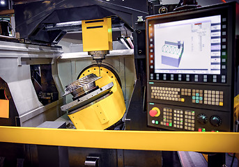 Image showing Metalworking CNC milling machine.