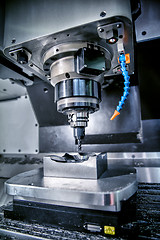 Image showing Metalworking CNC milling machine.