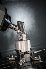 Image showing Metalworking CNC milling machine.