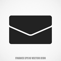 Image showing Finance vector Email icon. Modern flat design.