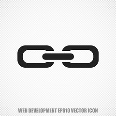 Image showing Web development vector Link icon. Modern flat design.