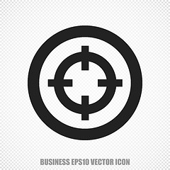 Image showing Business vector Target icon. Modern flat design.
