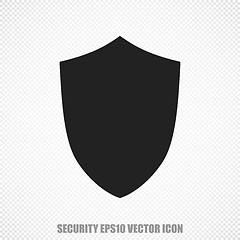Image showing Safety vector Shield icon. Modern flat design.