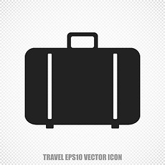 Image showing Vacation vector Bag icon. Modern flat design.