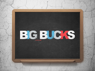 Image showing Finance concept: Big bucks on School board background
