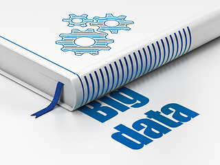 Image showing Data concept: book Gears, Big Data on white background