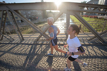 Image showing couple jogging